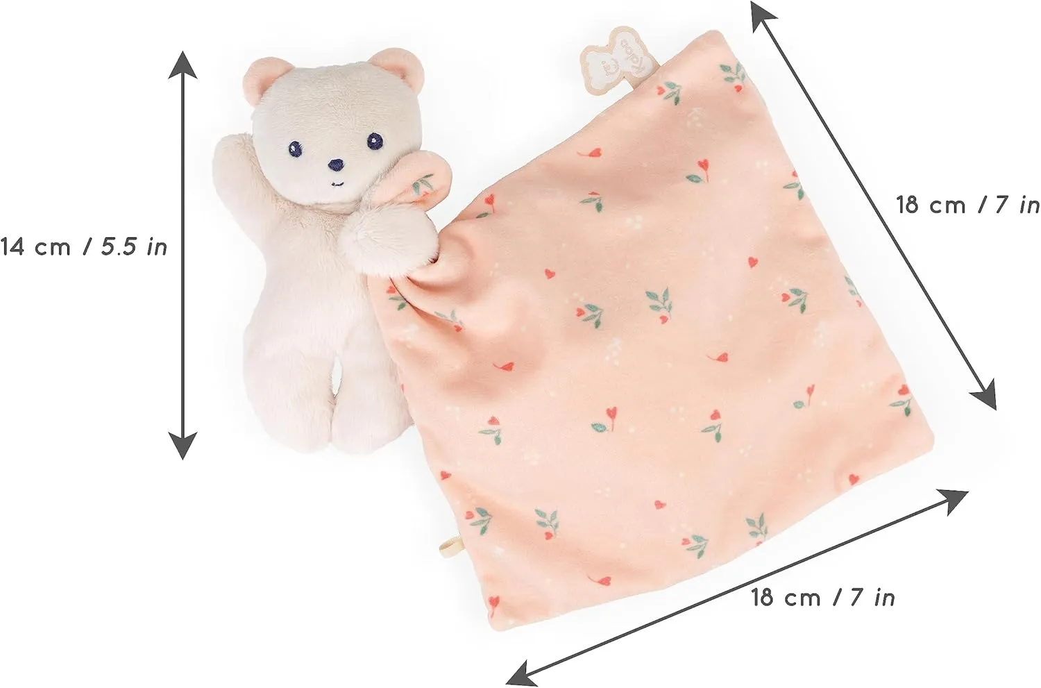 Doudou Ursinho Rosa