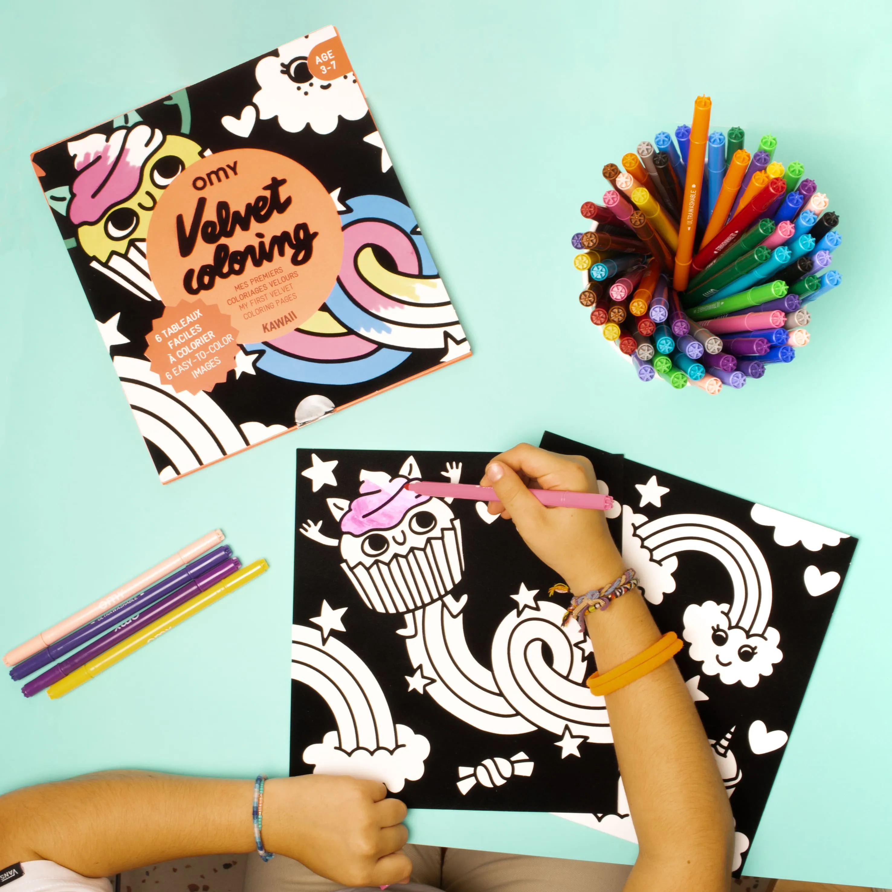 Kawaii para Pintar com Veludo